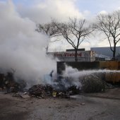 Brand op gemeentewerf Katwijk